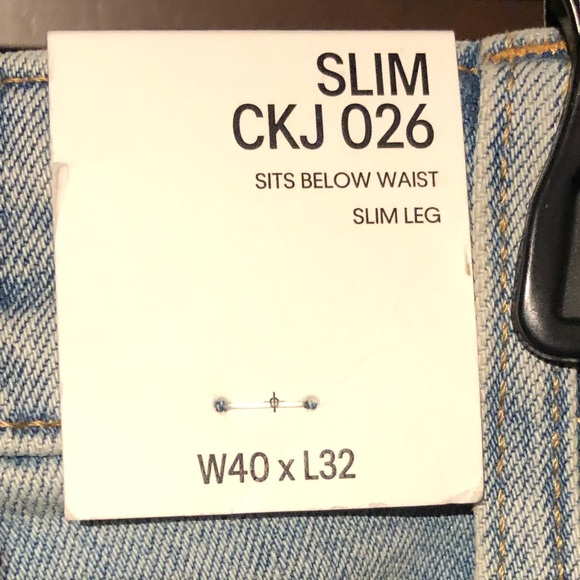 New Calvin Klein Jeans Denim Mens Jean Pants 40x32 - Picture 6 of 8